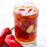 Spicy Refrigerator Pickled Peppers | Love and Olive Oil image