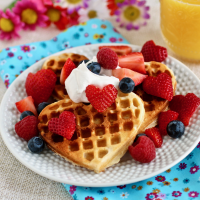 Scandinavian Sweetheart Waffles Recipe | Allrecipes image