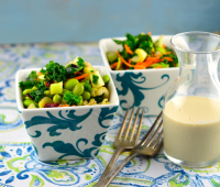 Raw Kale Salad With Tahini Dressing Recipe - Food.com image