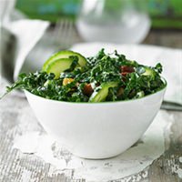 Kale and Cucumber Salad with Lemon Tahini Dressing ... image