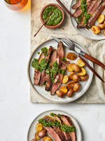 Pan-Seared Flank Steak with Herb Sauce | Southern Living image