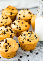EGG-FREE BAKERY-STYLE CHOCOLATE CHIP MUFFINS RECIPE image