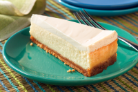 Cheesecake with Sour Cream Topping - My Food and Family image