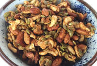Honey Mustard and Onion Roasted Nuts - Mealthy.com image