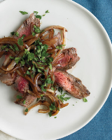 Pan-Seared Steak with Onion and Worcestershire | Martha ... image