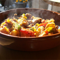 Sweet Potatoes with Sausage and Peppers Recipe | Allrecipes image