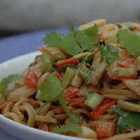 Chicken Noodle Salad with Peanut-Ginger Dressing Recipe ... image