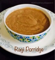 Homemade Ragi Porridge Recipe for Babies | How to make ... image