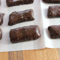 5 ingredient grown-up dark chocolate tootsie rolls image