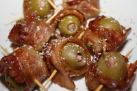 Bacon-Wrapped Olives Recipe - Food.com image