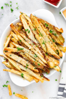 Homemade French Fries in Air Fryer Recipe | ChefDeHome.com image