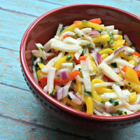 Jicama Mango Salad with Cilantro and Lime Recipe | Allrecipes image