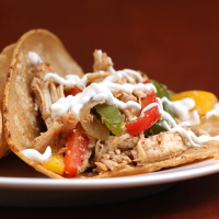 Chicken Fajita Tacos Recipe by Tasty image