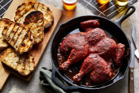 Smoky Skillet-Grilled Chicken with Crispy Bread | Food & Wine image