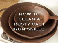 CLEAN RUST OFF CAST IRON PAN RECIPES