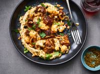 Dinner Hummus with Spiced Chicken and Cauliflower Recipe ... image