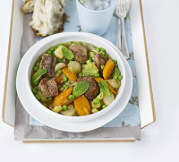 Minted lamb & pea stew recipe | BBC Good Food image