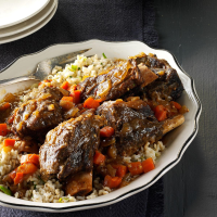 Gingered Short Ribs with Green Rice Recipe: How to Make It image