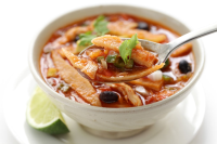 Tortilla Soup with Chicken and Lime Recipe | Epicurious image