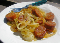 Pan-Fried Linguica and Onions Recipe - Food.com image