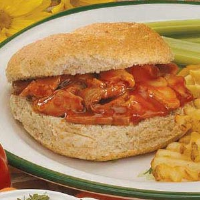 Barbecued Sliced Pork Sandwiches Recipe: How to Make It image