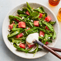 Watermelon & Arugula Salad Recipe | EatingWell image