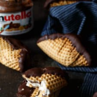 4 Ingredient Nutella Choco Tacos - Shared Appetite image