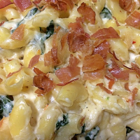Macaroni and Cheese with Greek Yogurt and Spinach Recipe ... image
