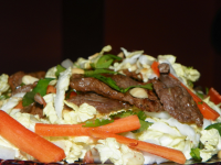 Crispy Thai Beef Salad With Ginger-Lime Dressing Recipe ... image