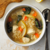 Lemon Chicken & Rice Soup Recipe: How to Make It image