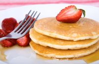 How To Make Pancakes Without Eggs Or Milk - Easy image