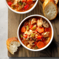Chicken Veggie Soup Recipe: How to Make It image