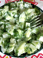 Creamy Cucumber Dill Salad Recipe With Lemon Yogurt ... image