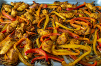 Sheet Pan Roasted Chicken Breast with Peppers and Onion ... image