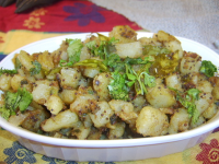 Potatoes With Fresh Curry Leaves (Bhaji) Recipe - Food.com image