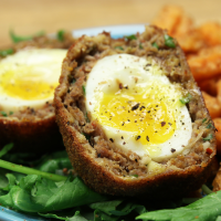 Sausage-wrapped Soft Boiled Egg (Scotch Egg) Recipe by Tasty image