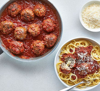 Next level spaghetti & meatballs recipe | BBC Good Food image