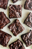 Fudgy Eggless Brownies - The Desserted Girl image