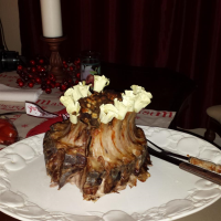 Crown Roast of Pork with Sausage Stuffing Recipe | Allrecipes image