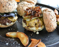 Beef Burger with Homemade Blue Cheese Mayonnaise image