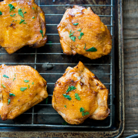 BBQ Baked Chicken Thighs Recipe | Chicken Recipes | Food ... image