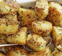 Parmesan-roasted potatoes recipe | BBC Good Food image