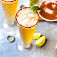 Beer Cocktail with Lime & Tajín Recipe | EatingWell image