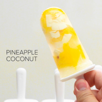 Pineapple Coconut Popsicles Recipe by Tasty image