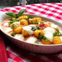 Gnocchi with Tomato Sauce and Mozzarella Recipe | Allrecipes image