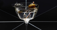 Gin Martini Variations: The Smoked Olive Martini - Thrillist image