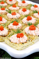 Easy Smoked Salmon Cream Cheese Pastry Appetizers - Valya ... image