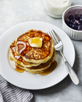 Egg-Free Pantry Pancakes Recipe | MyRecipes image