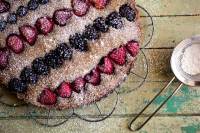 Buckwheat Berry Striped Cake Recipe - NYT Cooking image