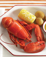 Boiled Lobsters with Corn and Potatoes Recipe | Martha Stewart image